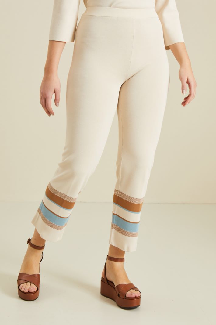 Pantaloni in maglia di viscosa Fashion Market - 2