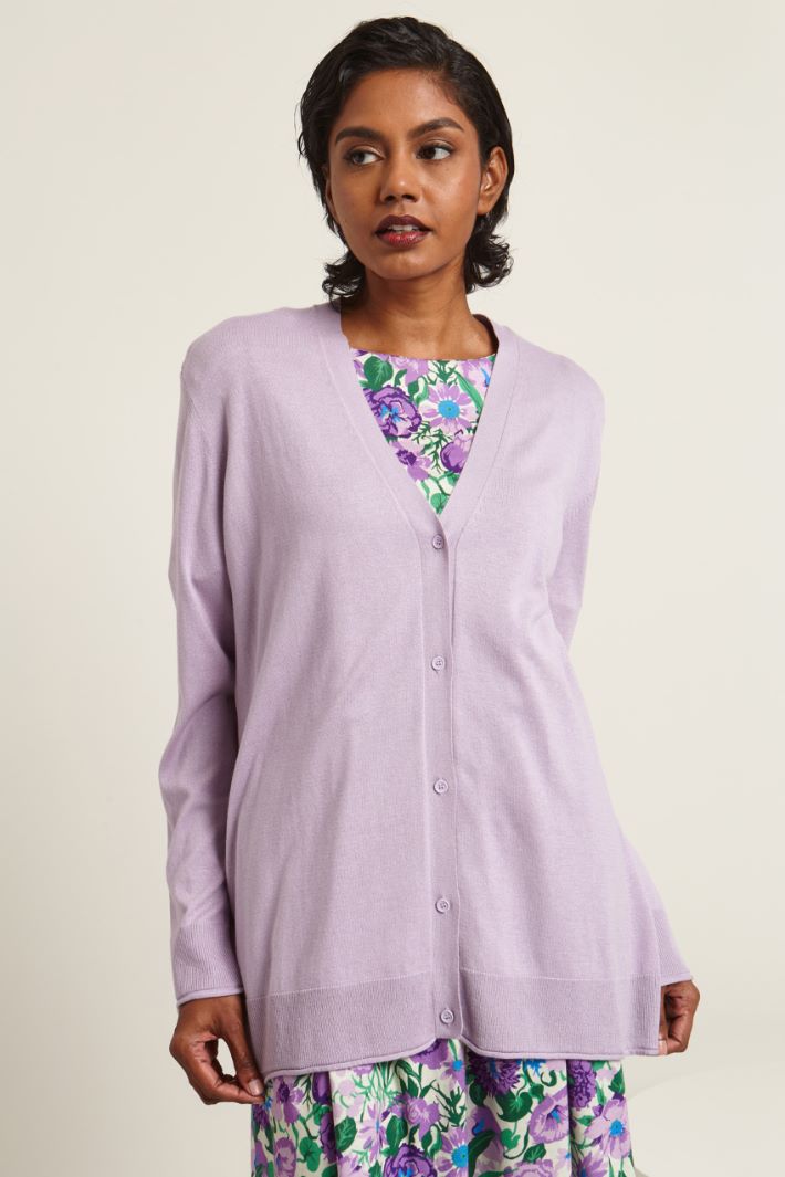 Cardigan in seta e cotone Fashion Market - 2