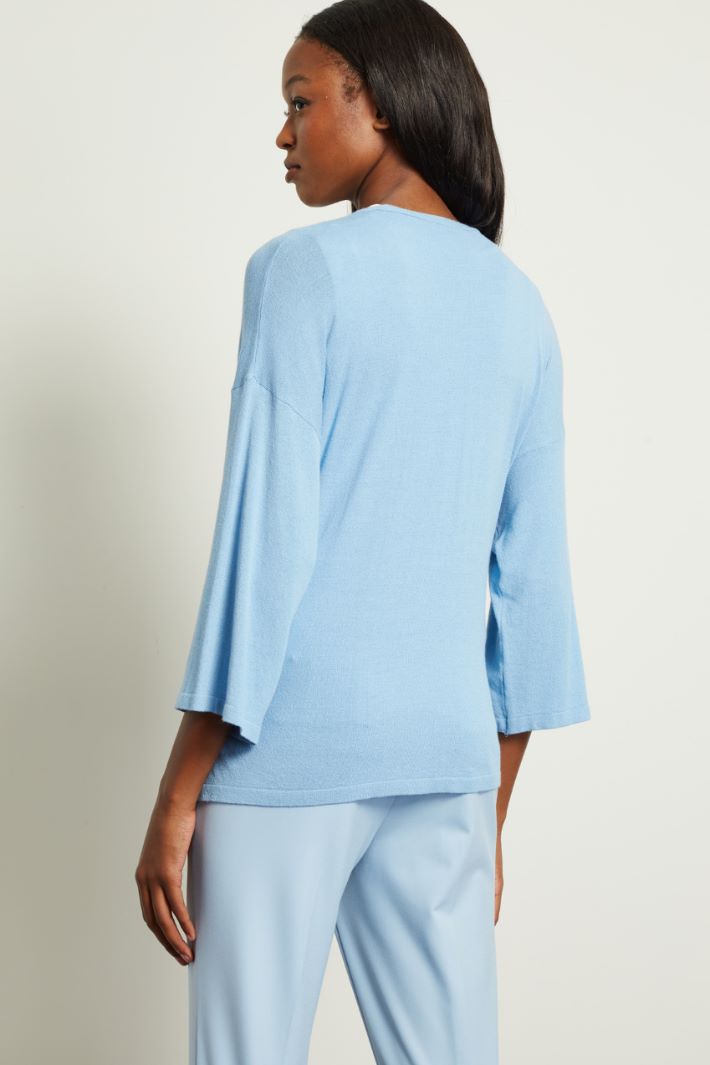 Cardigan con lembi da annodare Fashion Market - 4