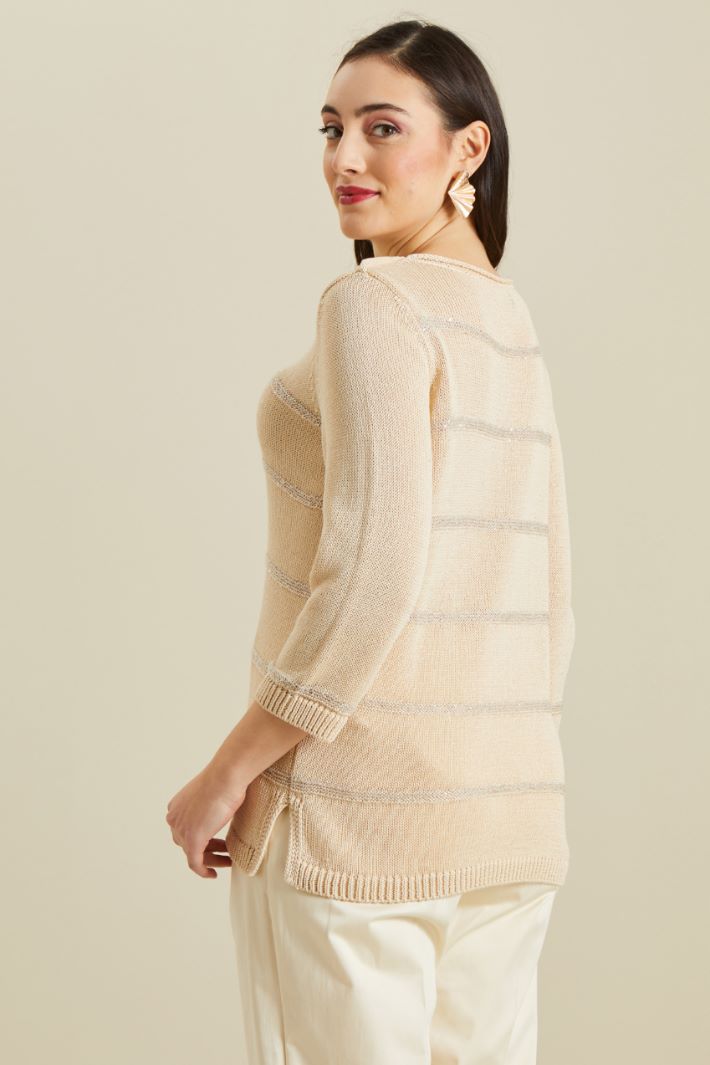 Maglia con micro paillettes Fashion Market - 4