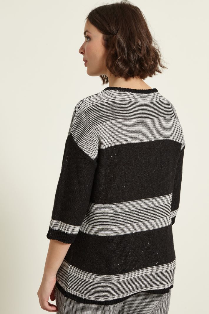 Maglia con micro paillettes Fashion Market - 4