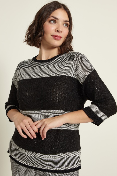 Maglia con micro paillettes Fashion Market