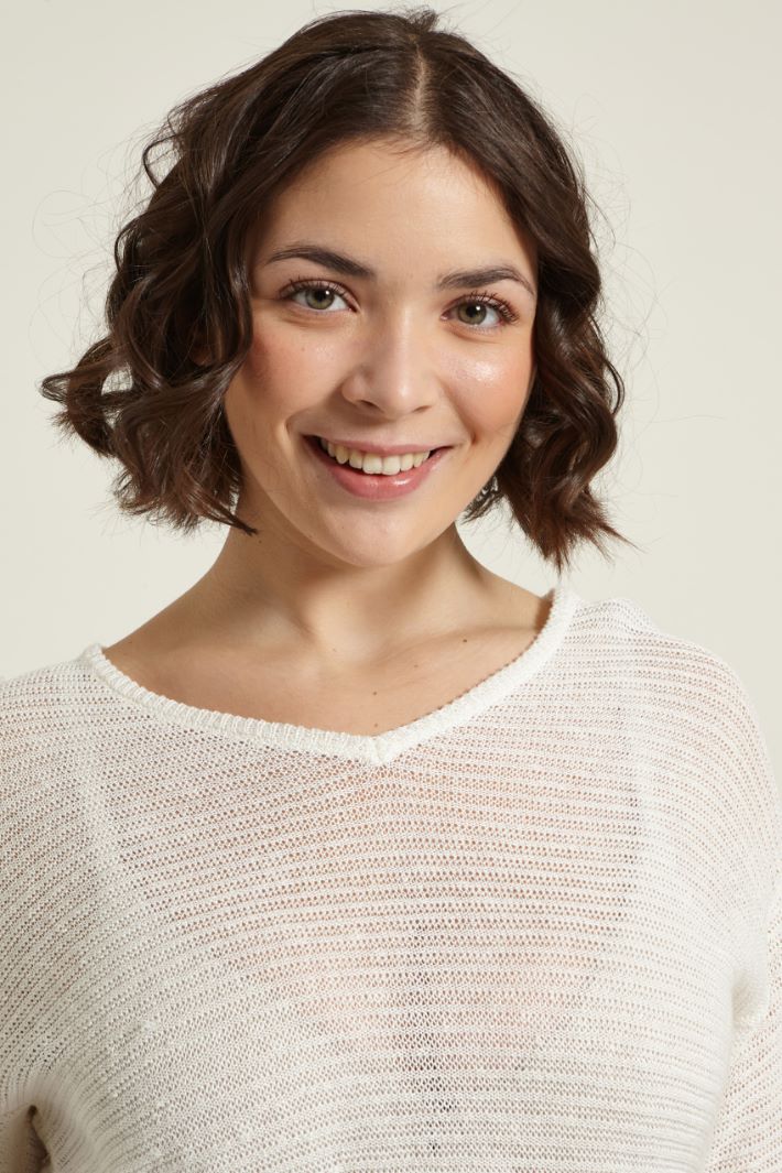 Maglia crèpe a maniche corte Fashion Market - 3