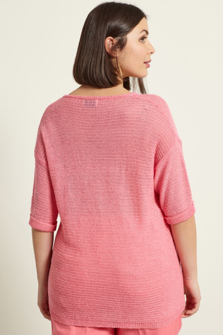 Maglia crèpe a maniche corte Fashion Market - 4