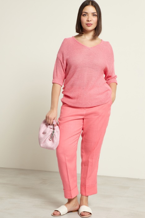 Maglia crèpe a maniche corte Fashion Market