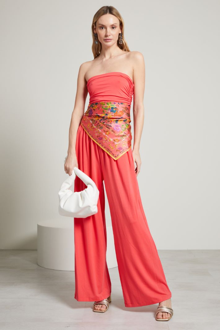 Tuta in jersey con drappeggi Fashion Market