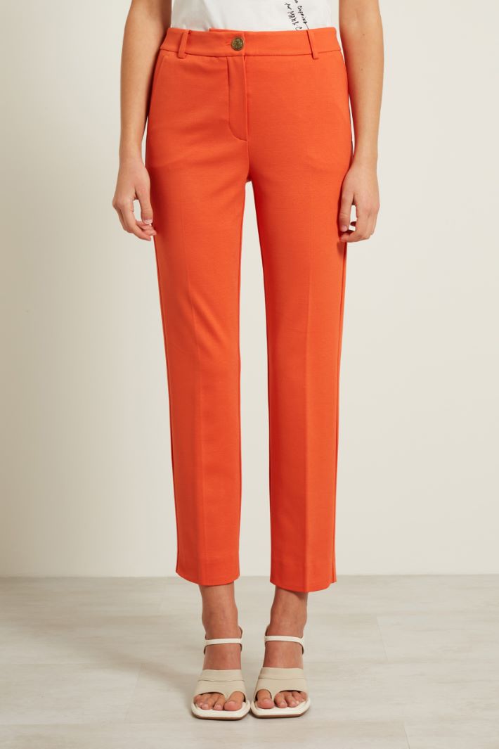 Pantaloni con piega stirata Fashion Market - 2