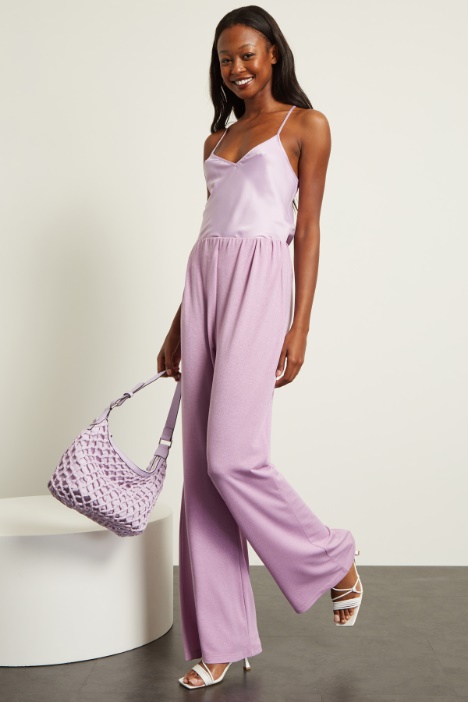 Pantaloni in jersey lamè Fashion Market