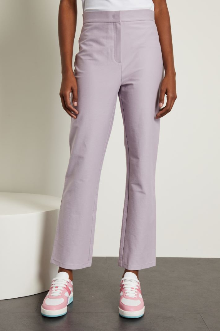 Pantaloni in jersey diagonale Fashion Market - 2
