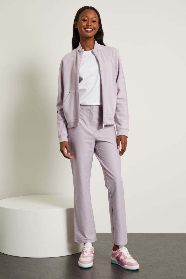 Pantaloni in jersey diagonale Fashion Market