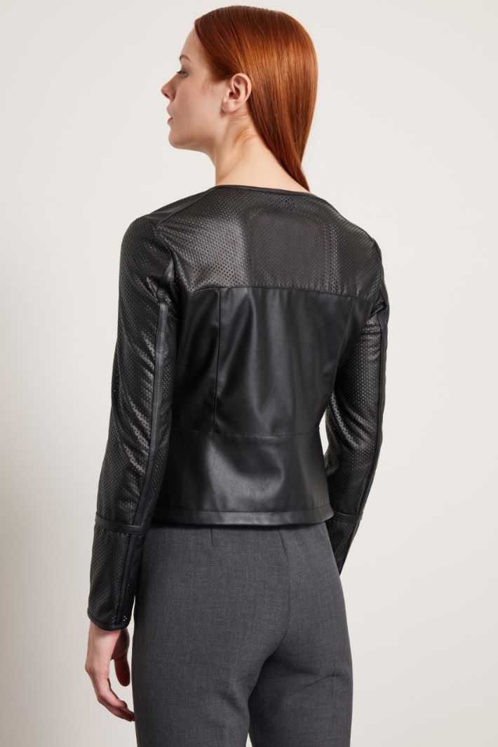 Biker traforato - NERO - Fashion Market - 4