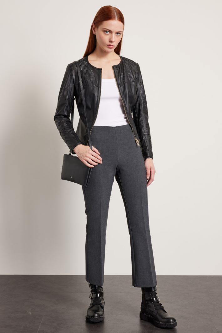 Biker traforato - NERO - Fashion Market
