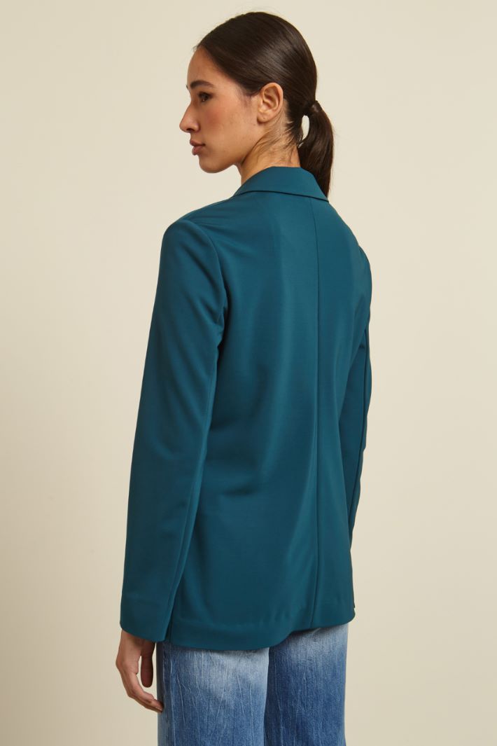 Blazer monopetto in jersey Fashion Market - 4