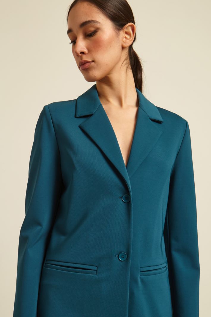 Blazer monopetto in jersey Fashion Market - 3