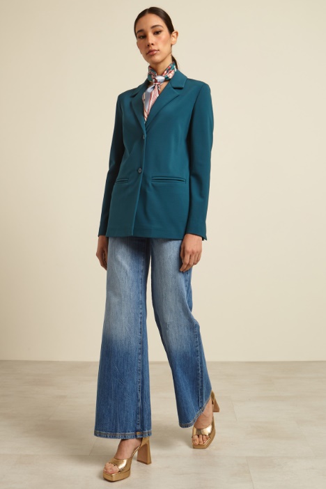 Blazer monopetto in jersey Fashion Market