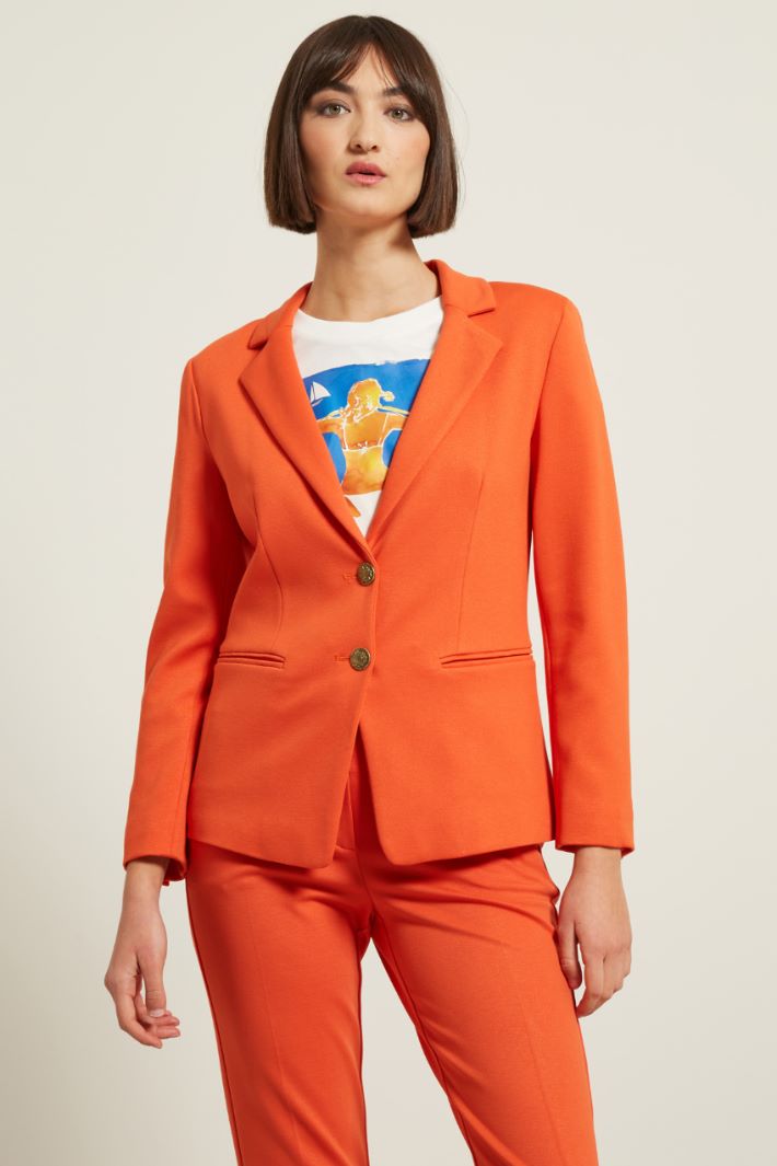 Blazer con bottoni in metallo Fashion Market - 2