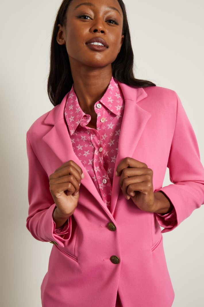 Blazer con bottoni in metallo Fashion Market - 3