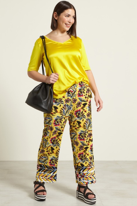 T-shirt in jersey e raso Fashion Market