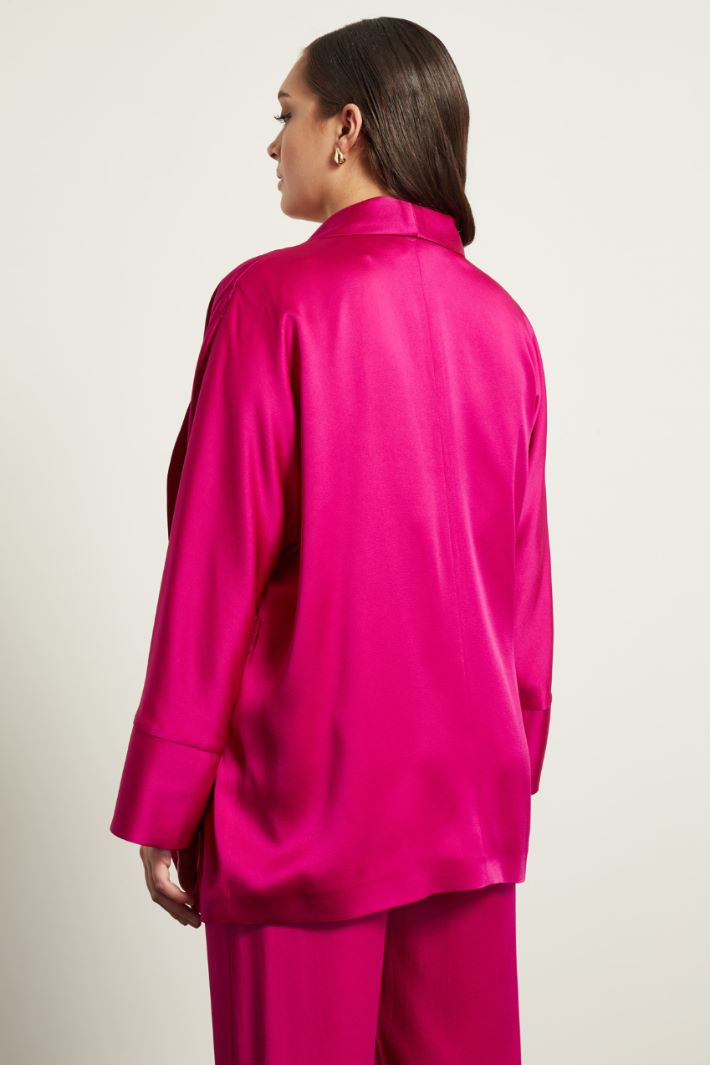 Giacca a portafoglio in raso Fashion Market - 4