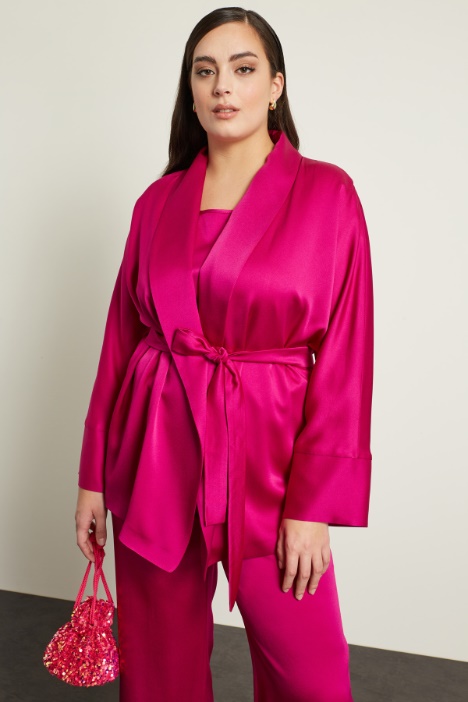 Giacca a portafoglio in raso Fashion Market