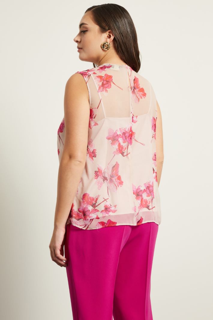 Top in georgette stampata Fashion Market - 4