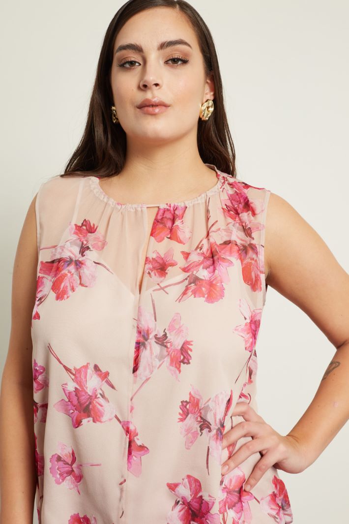 Top in georgette stampata Fashion Market - 3