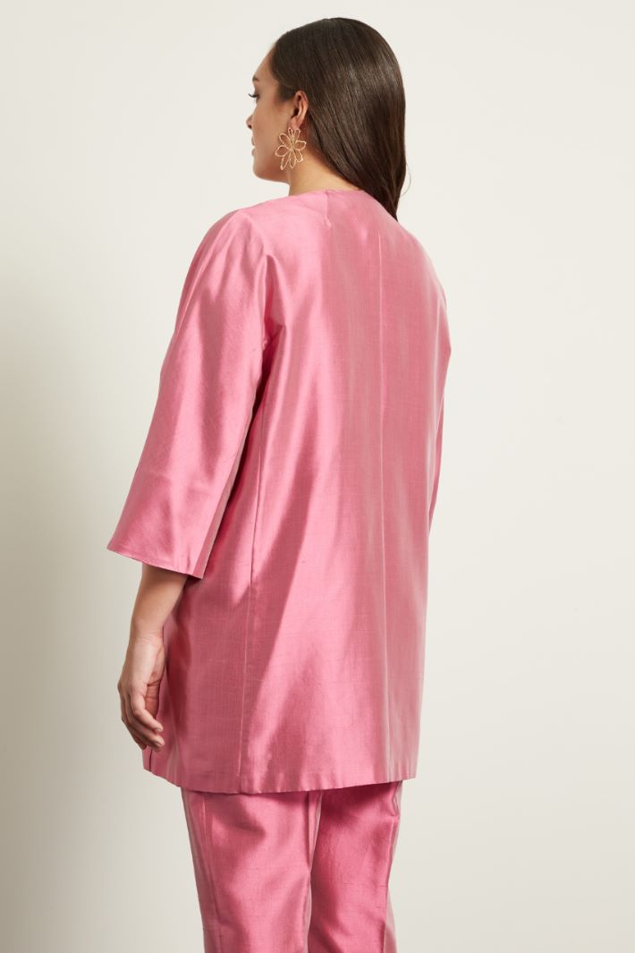 Spolverino in shantung di seta Fashion Market - 4