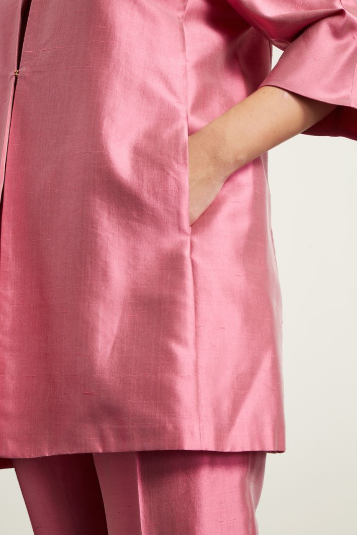 Spolverino in shantung di seta Fashion Market - 3