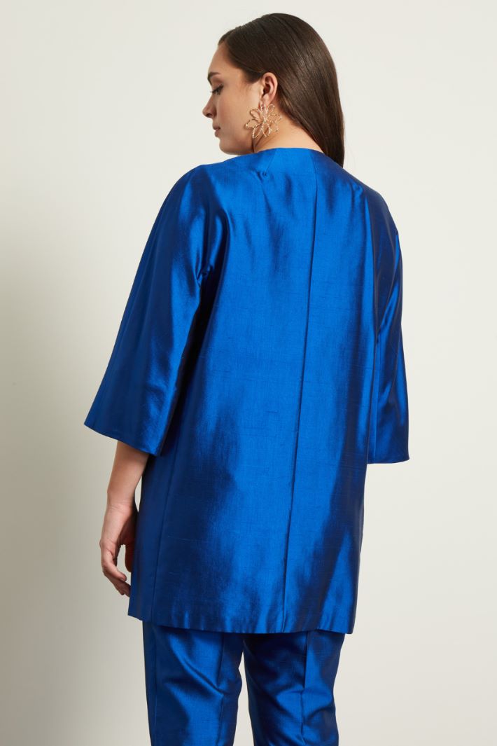 Spolverino in shantung di seta - BLUETTE - Fashion Market - 4
