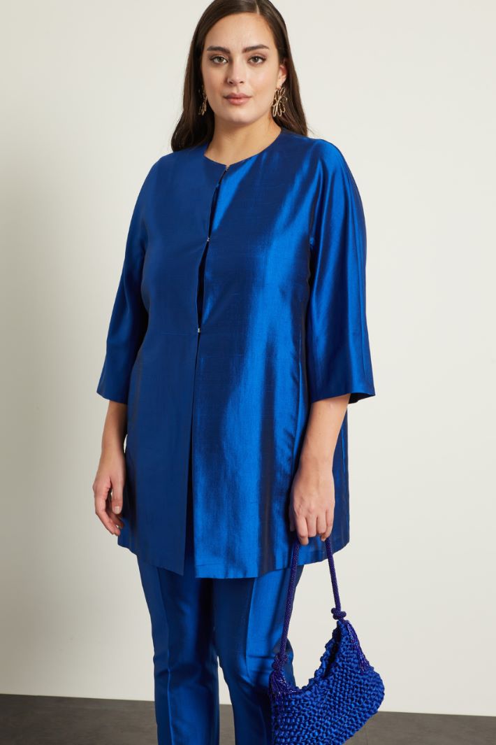 Spolverino in shantung di seta - BLUETTE - Fashion Market - 2