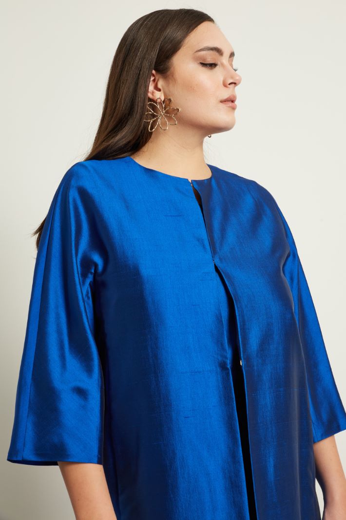 Spolverino in shantung di seta - BLUETTE - Fashion Market - 3