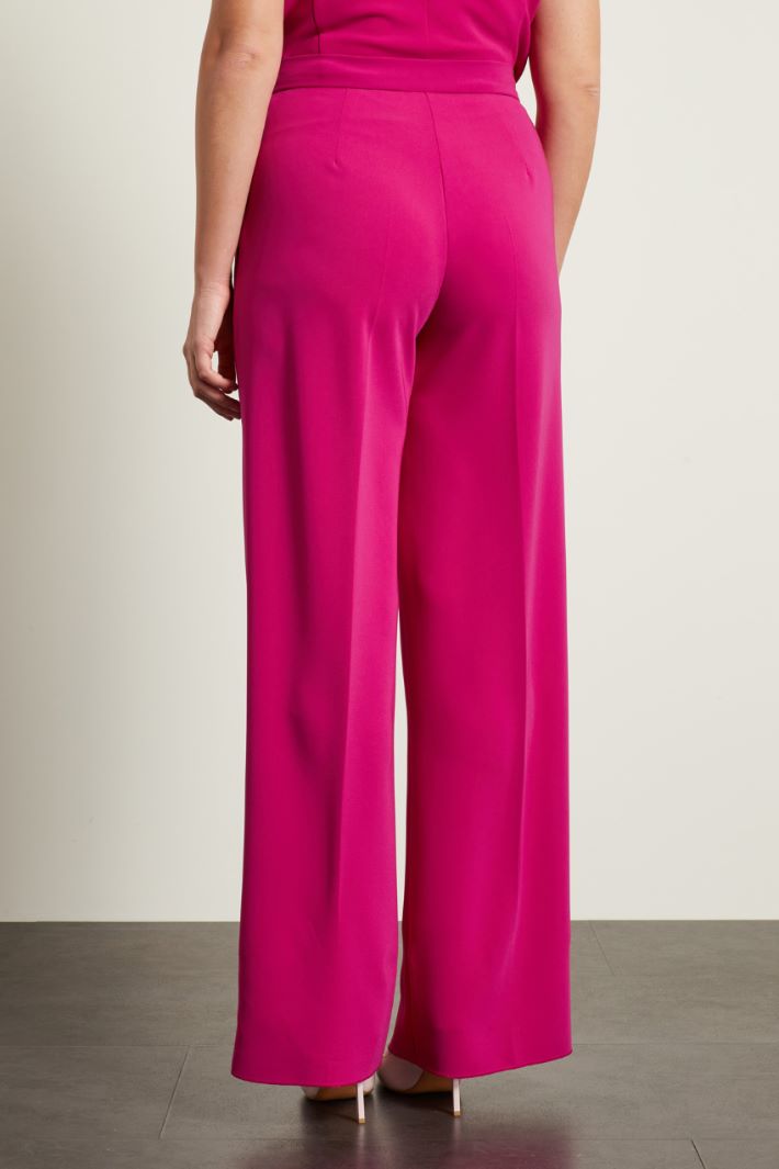 Pantaloni a palazzo con piega Fashion Market - 4