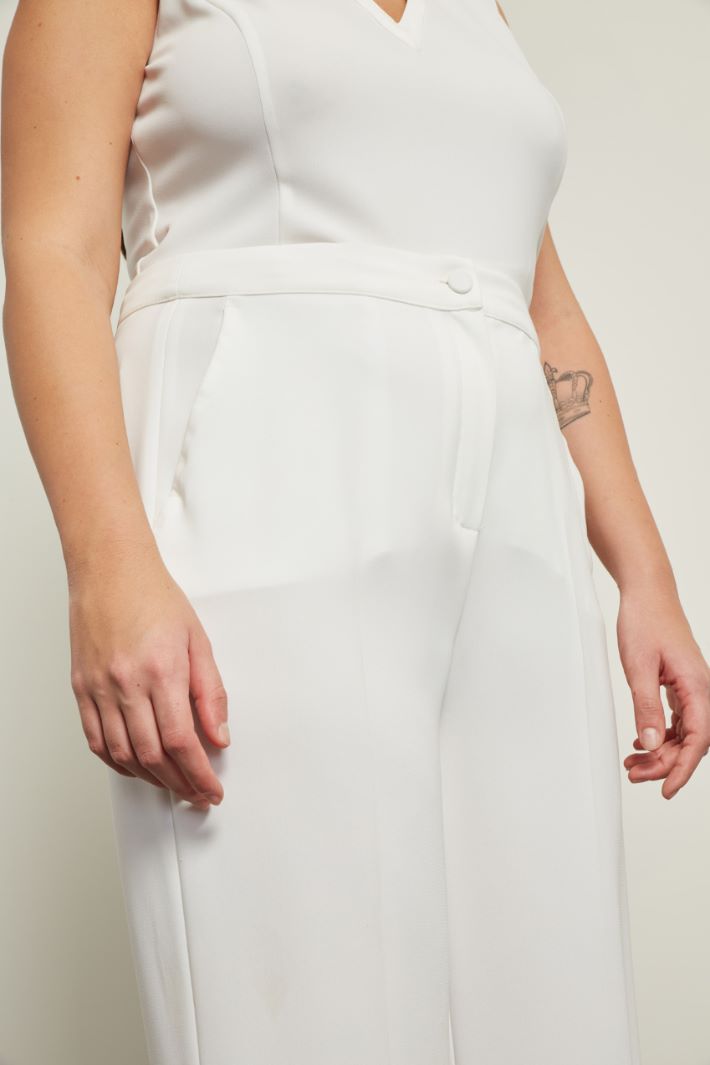 Pantaloni dritti in cady Fashion Market - 3