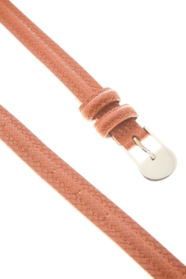 Cintura con stampa serpente - RUGGINE - Fashion Market - 2