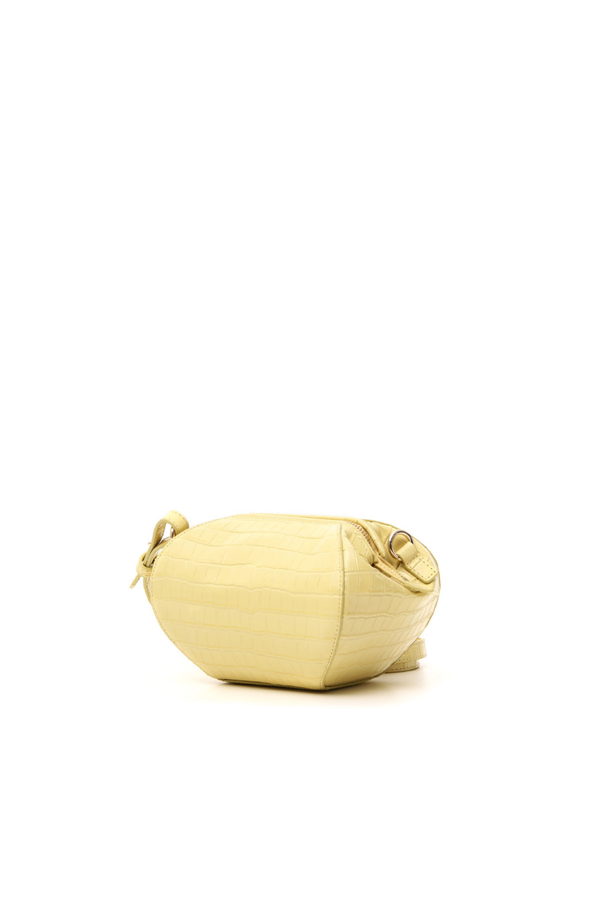 Borsa geometrica in pelle - GIALLO PASTELLO - Fashion Market - 2