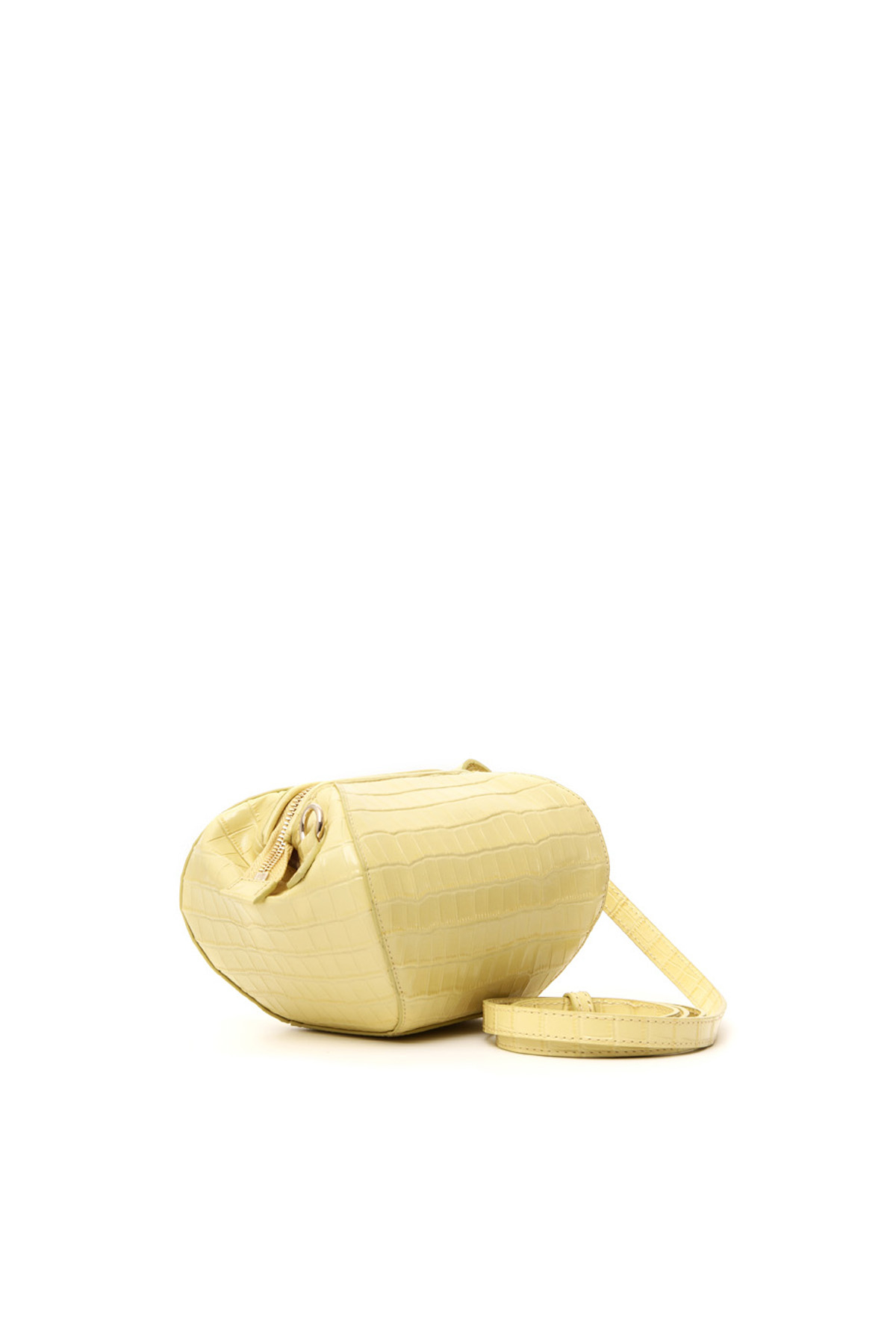 Borsa geometrica in pelle - GIALLO PASTELLO - Fashion Market - 3