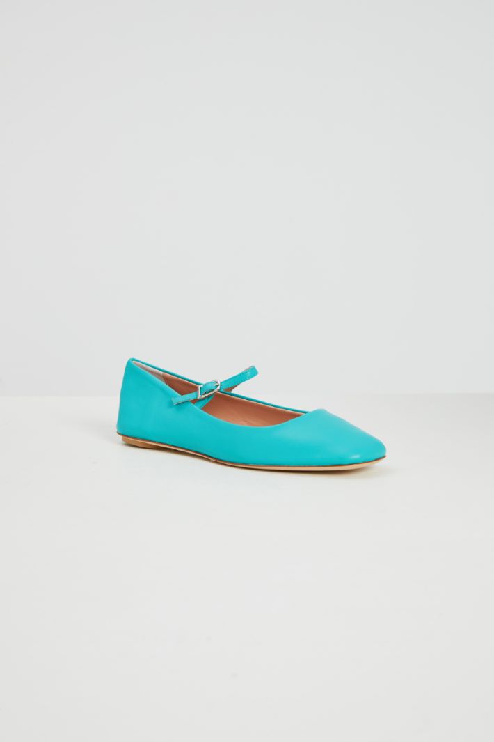 Ballerine con cinturino - TURCHESE - Fashion Market - 2