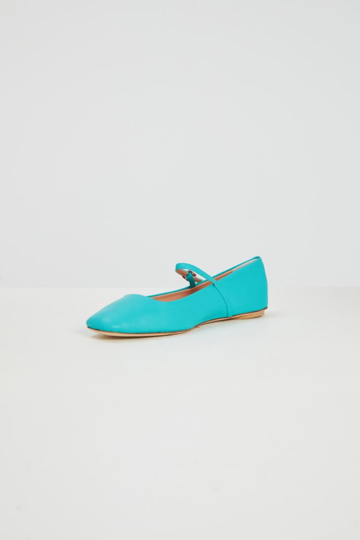 Ballerine con cinturino - TURCHESE - Fashion Market - 3
