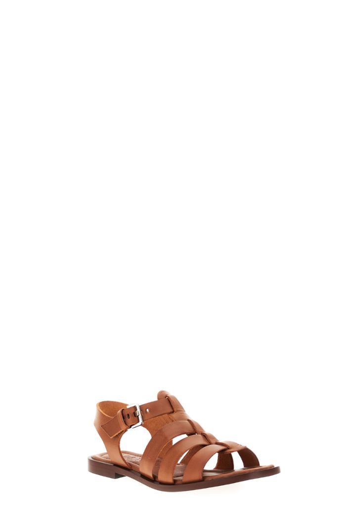 Sandali in pelle con fasce Fashion Market - 2