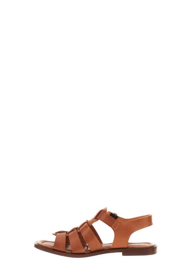 Sandali in pelle con fasce Fashion Market - 3