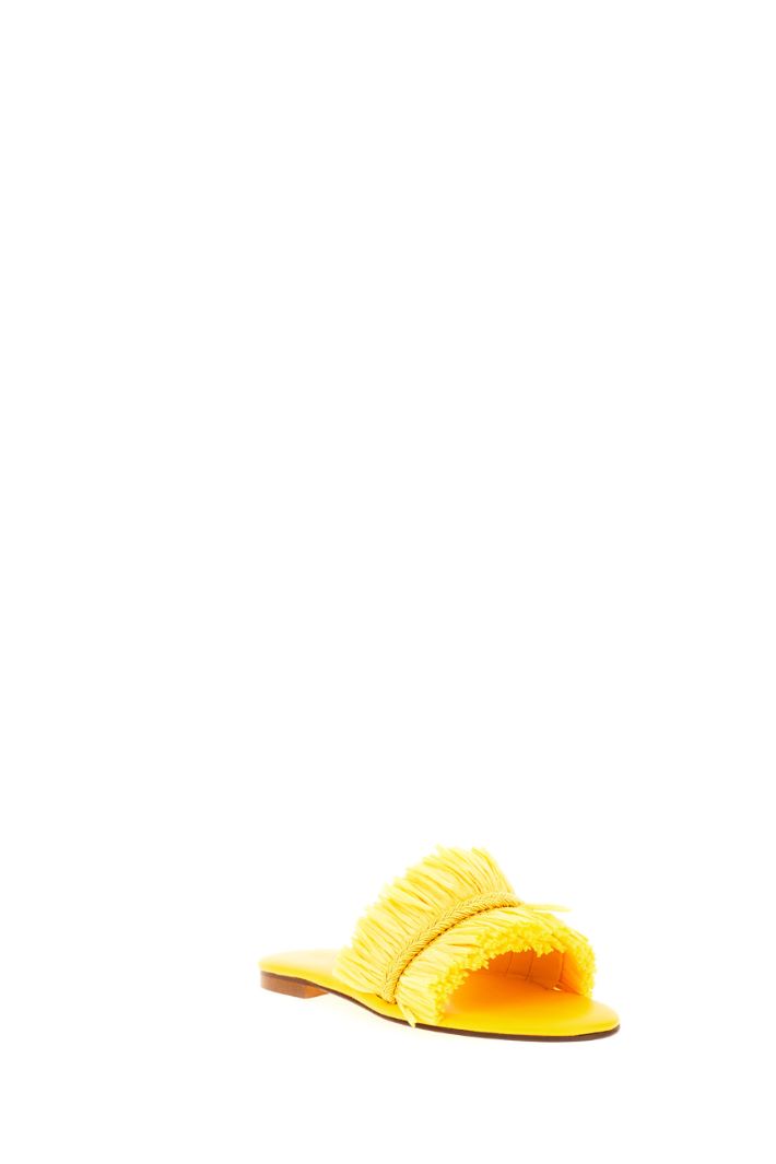 Ciabatte in rafia - GIALLO CANARINO - Fashion Market - 2
