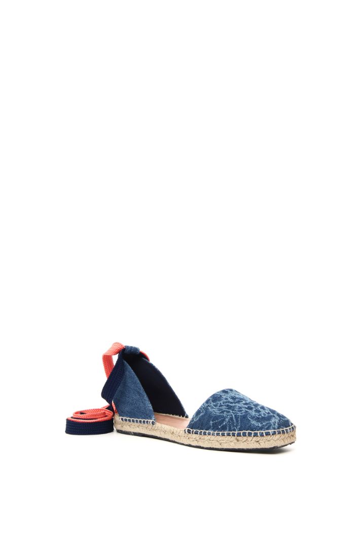 Espadrillas in denim jacquard - BLU DENIM - Fashion Market - 2
