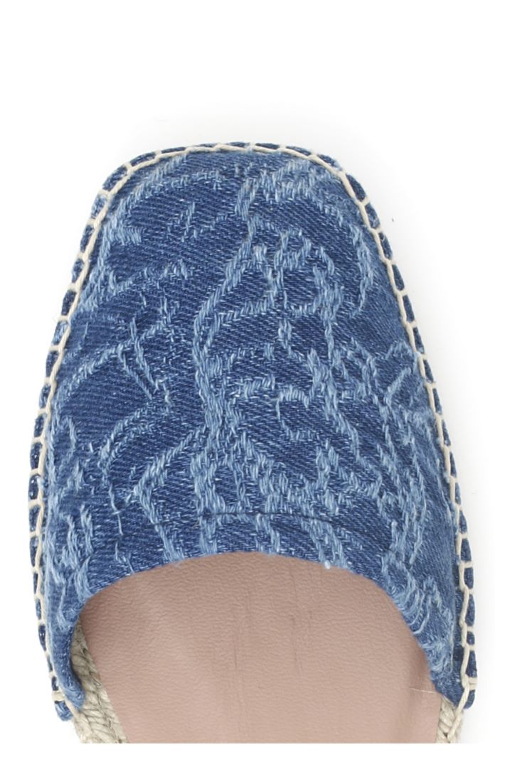 Espadrillas in denim jacquard - BLU DENIM - Fashion Market - 5