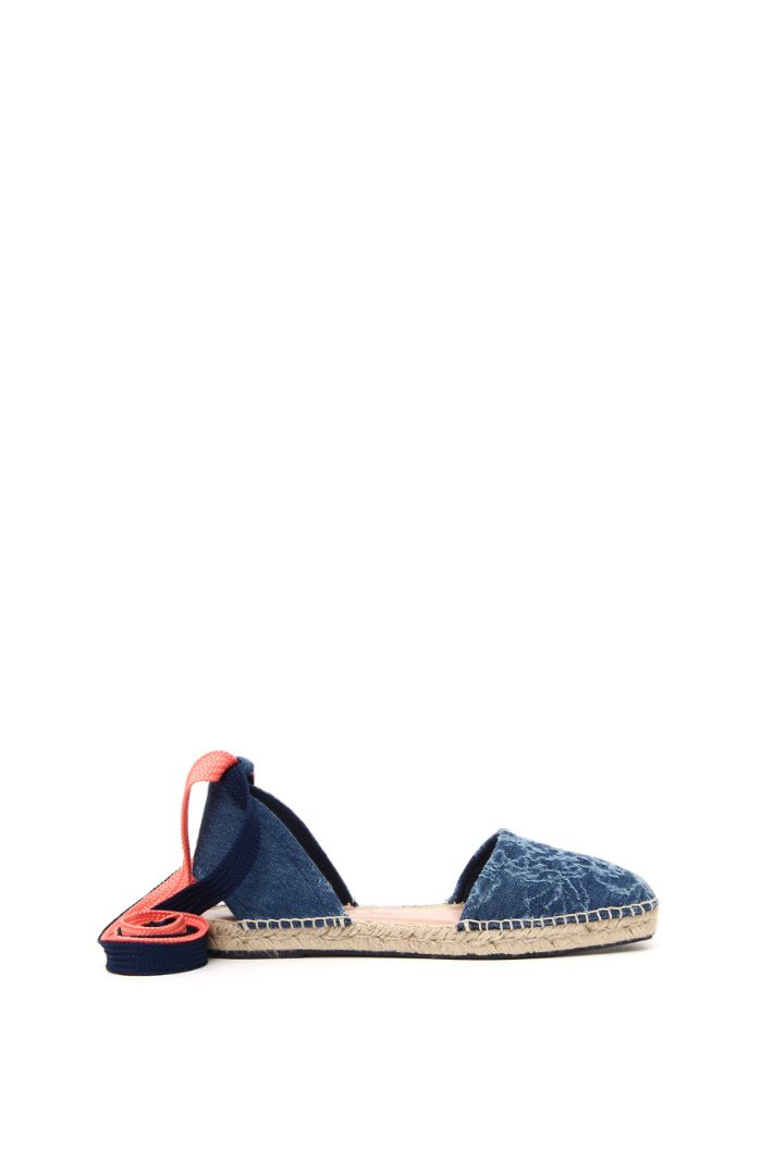 Espadrillas in denim jacquard - BLU DENIM - Fashion Market
