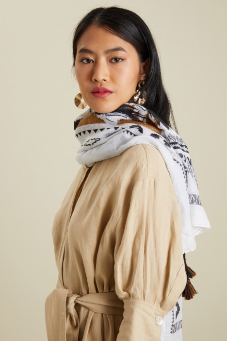 Sciarpa con nappine Fashion Market