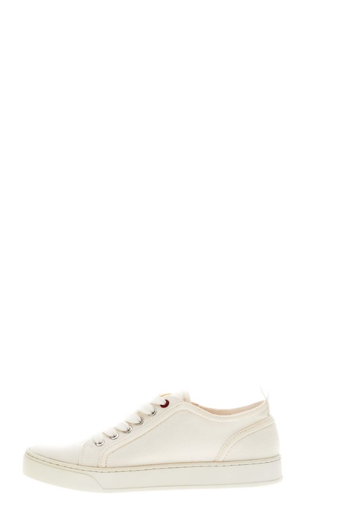 Sneakers in tela di cotone - BIANCO - Fashion Market - 3