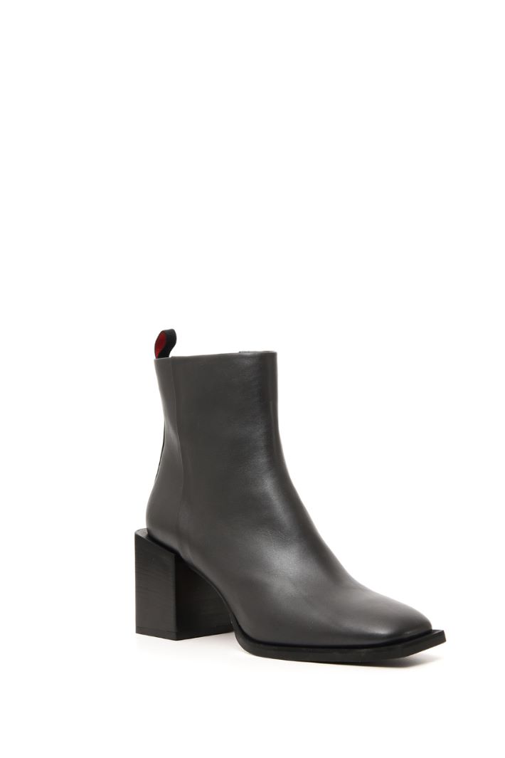 Stivaletti in pelle laminata - ANTRACITE - Fashion Market - 2