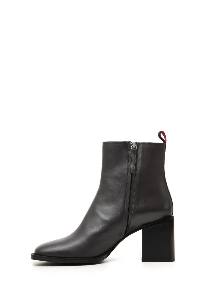 Stivaletti in pelle laminata - ANTRACITE - Fashion Market - 3
