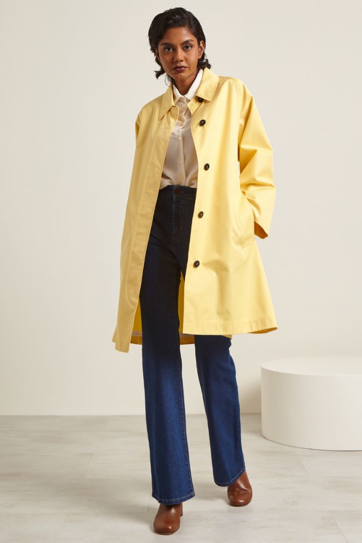 Trench in gabardina antigoccia Fashion Market
