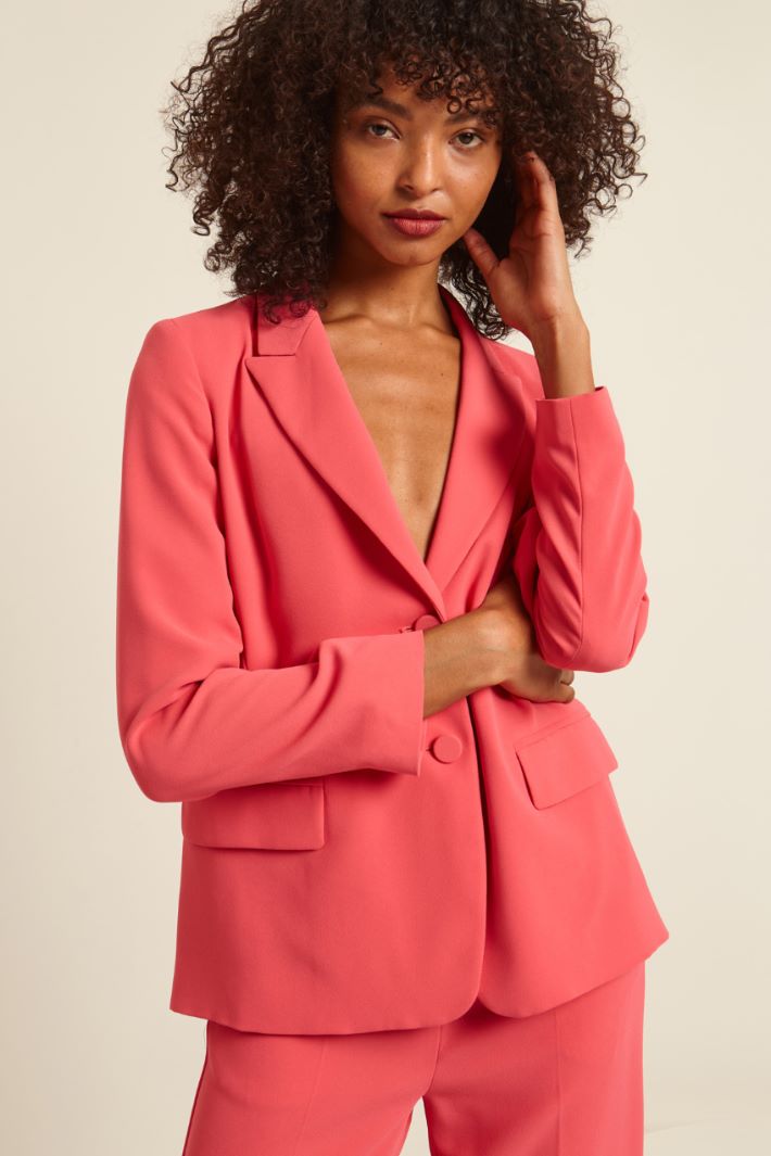 Blazer con bottoni rivestiti Fashion Market - 2